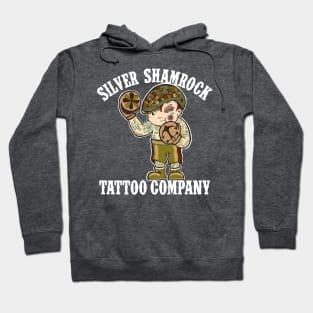 Silver Shamrock Tattoo Company Irish Kewpie Boxer Shop Shirt Hoodie